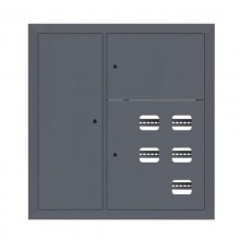 Щит этажный 5 кв. слаботочка слева RAL7024 (1000х950х150)  PROxima mb29-v-5z-ral7024 EKF