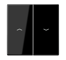 Клавиша для выключателя управления жалюзи; черная  LS995PSW  Jung