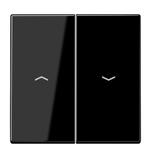 Клавиша для выключателя управления жалюзи; черная  LS995PSW  Jung