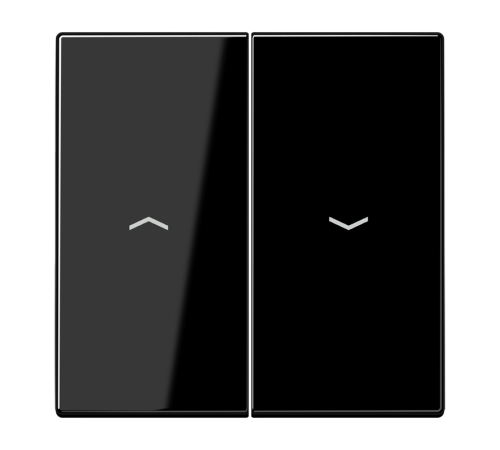 Клавиша для выключателя управления жалюзи; черная  LS995PSW  Jung