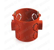 Коробка установочная 68x62 с саморезами красная  GE40011-06  GREENEL