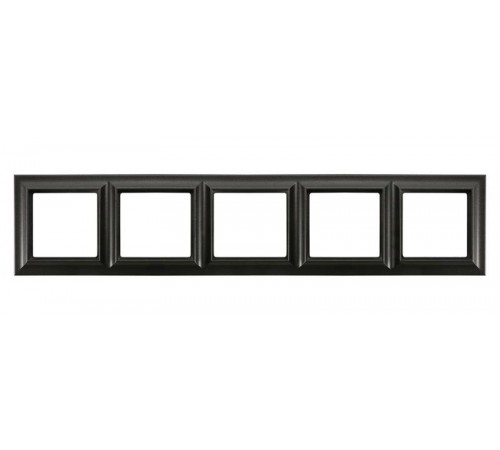 Рамка 5-постов; Eco Profi  Standart; термопласт; черный матовый  EPS485SWM  Jung