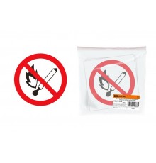 Знак d=180мм "Запрещается пользоваться открытым огнём и курить"  SQ0817-0026  TDM