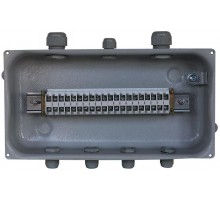 Коробка клеммная У-615 У2, 20 клемм, IP54 (пластиковые вводы PG)   ET003156   Электротехник