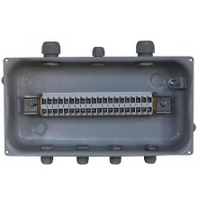 Коробка клеммная У-615 У2, 20 клемм, IP54 (пластиковые вводы PG)   ET003156   Электротехник
