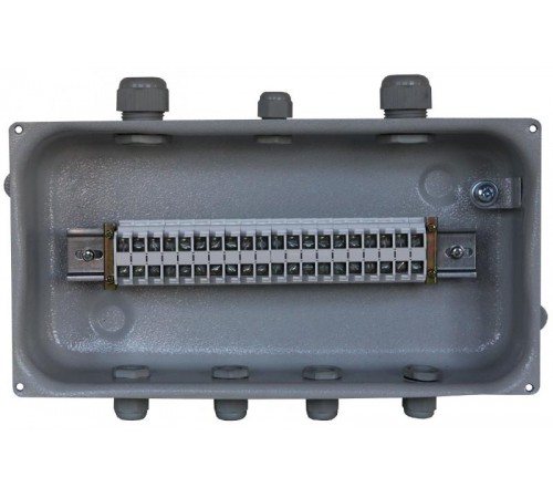 Коробка клеммная У-615 У2, 20 клемм, IP54 (пластиковые вводы PG)   ET003156   Электротехник