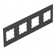 Крышка для напольного бокса Telitank на 4 устройства EKR 284x88 мм (ПВХ,черный) (T12L P4S 9011)  7408196  OBO Bettermann