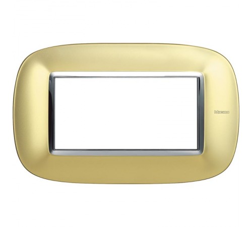 Ax. Рамка 4М Овал. Матовое золото  HB4804OSN  Legrand