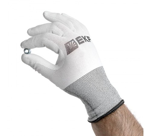 Перчатки рабочие PROFI Touch для чистовых работ (15 класс, 9 размер)  pe15pm-9-exp  EKF