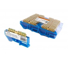 Шина "N" нулевая с изолятором на DIN-рейку 6x9мм стойка бол. 8 групп инд. стикер  SQ0801-0127  TDM