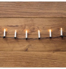 Гирлянда Свечи 4м, темно-зеленый ПВХ, 20 LED ТЕПЛЫЙ БЕЛЫЙ  303-083  NEON-NIGHT