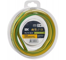 Трубка термоусадочная ТТУ нг-LS 10/5 жел-зел. (2м/упак) IEK  UDR12-010-005-002-K52-T  IEK