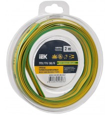 Трубка термоусадочная ТТУ нг-LS 10/5 жел-зел. (2м/упак) IEK  UDR12-010-005-002-K52-T  IEK