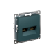 AtlasDesign Изумруд Розетка 2-ая компьютерная RJ45+RJ45, кат.5E, механизм  ATN000885  SE