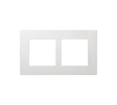 Simon 27 Рамка универсальная, 2 поста, (+суппорт, +шестигранник), 100*171мм, IP44, IK07, Scudo, белый  2705620-030  Simon