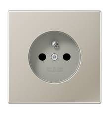 Розетка 16A 250V~ франко-бельгийского стандарта; благородная сталь  ES1520FKI  Jung