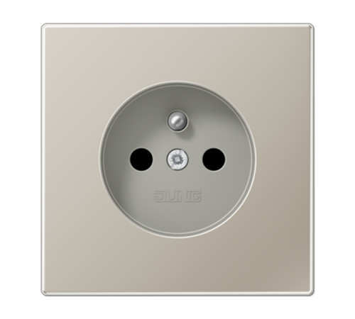 Розетка 16A 250V~ франко-бельгийского стандарта; благородная сталь  ES1520FKI  Jung