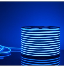 Гибкий неон LS001 220V 9.6W 120Led 2835 IP67 односторонний синий, 100 м  a040594  Elektrostandard