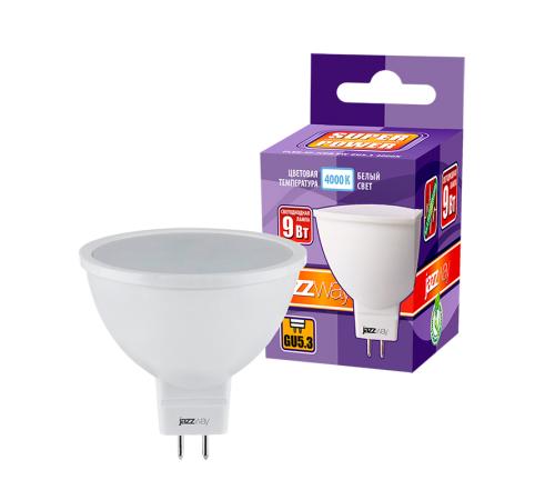 Лампа светодиодная PLED- SP JCDR 9w GU5.3 4000K-E  .5019577  Jazzway