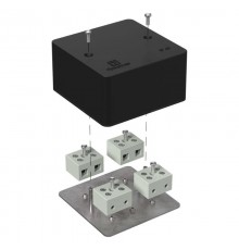 Коробка огнестойкая для кабель-канала 40-0460-FR10.0-8 Е15-Е120 RAL9005 85х85х45 (44 шт/кор) черная  40-0460-9005-FR10.0-8  Промрукав