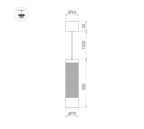 Светильник SP-SPICY-HANG-R70-13W Day4000 (BK, 50 deg, 230V) (arlight, IP20 Металл, 3 года)  033681  Arlight