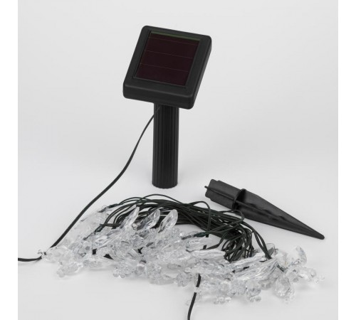 Садовая гирлянда ERASF22-15 на солнечной батарее Бабочки 20 LED 5,8 метра  Б0053364  ЭРА