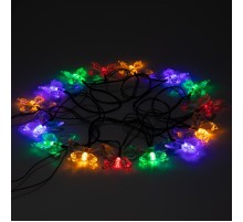 Садовая гирлянда ERASF22-15 на солнечной батарее Бабочки 20 LED 5,8 метра  Б0053364  ЭРА
