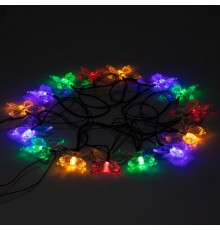 Садовая гирлянда ERASF22-15 на солнечной батарее Бабочки 20 LED 5,8 метра  Б0053364  ЭРА