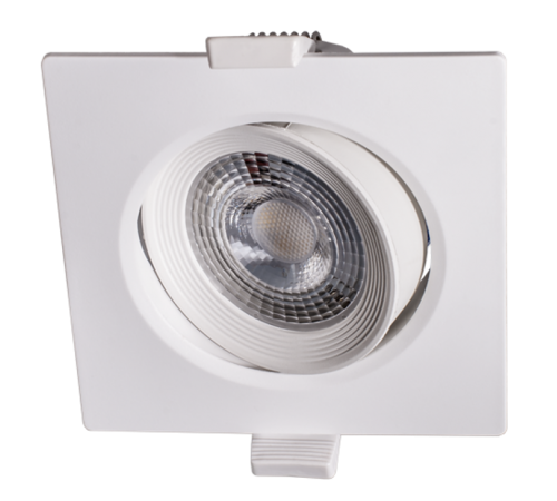 Светильник светодиодный Downlight встраиваемый поворотный PSP-S 9044 7W White 3000K 38° квадр/поворот IP40 белый  .5022812  Jazzway