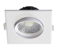 Светильник светодиодный Downlight встраиваемый поворотный PSP-S 9044 7W White 3000K 38° квадр/поворот IP40 белый  .5022812  Jazzway