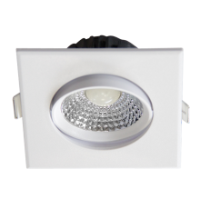 Светильник светодиодный Downlight встраиваемый поворотный PSP-S 9044 7W White 3000K 38° квадр/поворот IP40 белый  .5022812  Jazzway