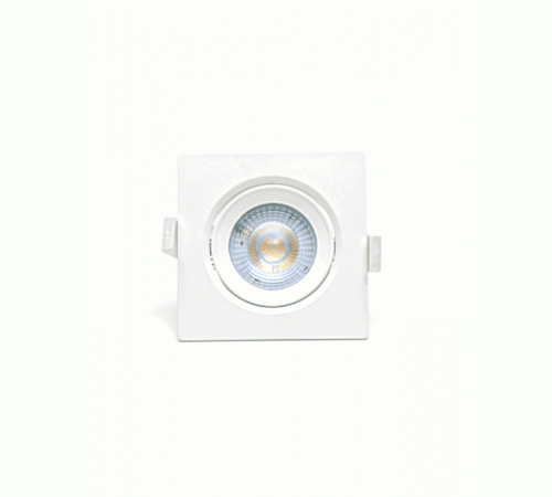 Светильник светодиодный Downlight встраиваемый поворотный PSP-S 9044 7W White 3000K 38° квадр/поворот IP40 белый  .5022812  Jazzway