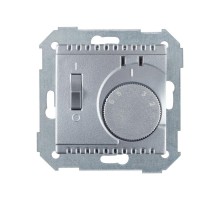 Термостат с датчиком в пол (зондом) с выключателем, S82,82N, алюминий  82504-33  Simon