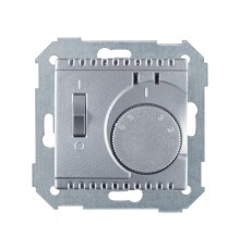 Термостат с датчиком в пол (зондом) с выключателем, S82,82N, алюминий  82504-33  Simon