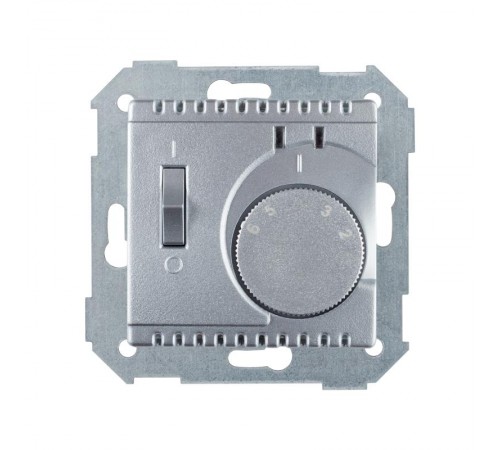 Термостат с датчиком в пол (зондом) с выключателем, S82,82N, алюминий  82504-33  Simon