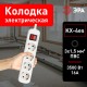 Колодка 4гн KX-4es зазeмл, выкл  Б0028344  ЭРА