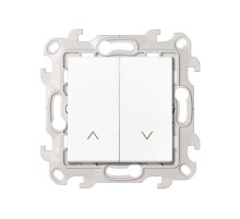 Выключатель жалюзи 10A 250В~, цвет белый, Simon 24 Harmonie 2410331-030