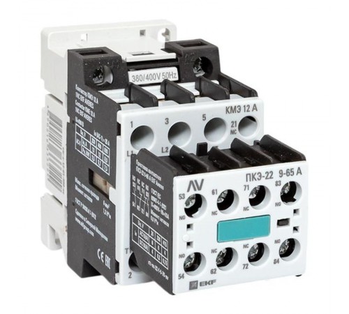Комплект КМЭ 12А 1NC 400В АС с дополнительными контактами 2НО+2НЗ EKF AVERES  ctr-s-12-01-400-av-22  EKF
