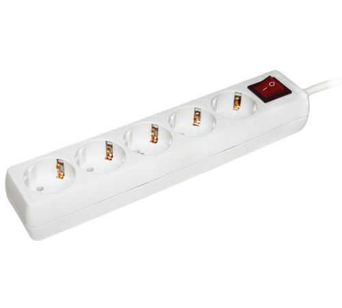 Удлинитель  У05К-выкл. 5 мест 2Р+PЕ/5метров 3х1мм2  16А/250   WYP10-16-05-05-ZK-N  IEK