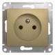 Glossa Титан Розетка без заземления  GSL000441  SE