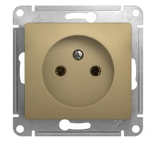Glossa Титан Розетка без заземления  GSL000441  SE