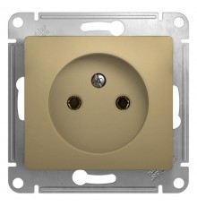 Glossa Титан Розетка без заземления  GSL000441  SE