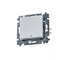 ABB Levit Белый / ледяной Переключатель 1-кл. с подсветкой ориентационная  3559H-A06446 01W  2CHH590646A6001  ABB