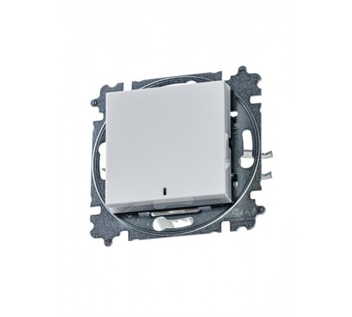 ABB Levit Белый / ледяной Переключатель 1-кл. с подсветкой ориентационная  3559H-A06446 01W  2CHH590646A6001  ABB