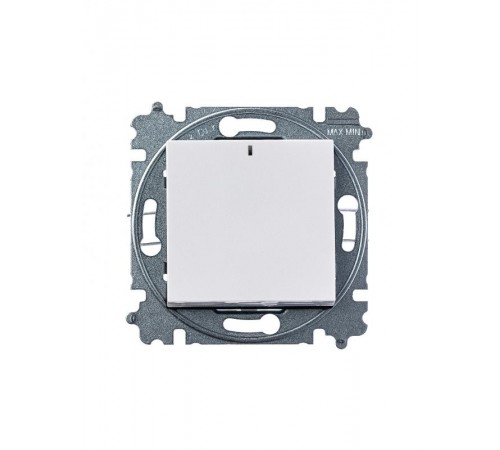 ABB Levit Белый / ледяной Переключатель 1-кл. с подсветкой ориентационная  3559H-A06446 01W  2CHH590646A6001  ABB