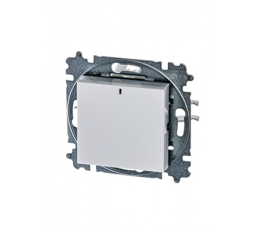 ABB Levit Белый / ледяной Переключатель 1-кл. с подсветкой ориентационная  3559H-A06446 01W  2CHH590646A6001  ABB