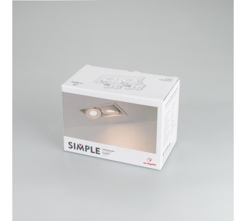 Светильник CL-SIMPLE-S148x80-2x9W Day4000 (WH, 45 deg)  028150  Arlight