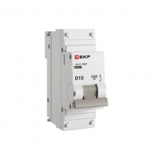 Выключатель автоматический 1P 10А (D) 10kA ВА 47-100M без теплового расцепителя PROximamcb47100m-1-10D-proEKF