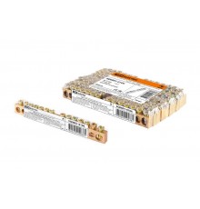 Шина "N" нулевая 8х12мм 14/1 (14групп/крепеж по центру) инд. стикер  SQ0801-0106  TDM