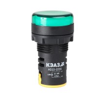 Лампа AD22DS(LED) матрица D22мм зеленый 24В AC/DC 303938  КЭАЗ